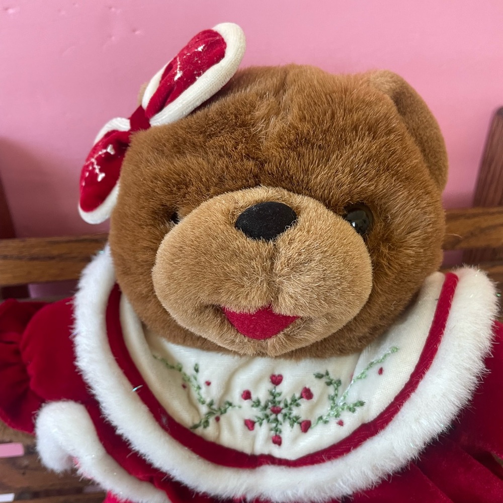 2004 Dan Dee Santa Snowflake Girl teddy bear 13” Soft